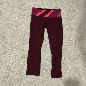Lululemon wunder under crop leggings